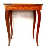 Vintage wood lift top music table