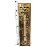 Vntg metal 3x11.5 Sarved Implement thermometer