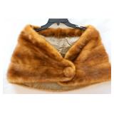Vintage brown fur stole