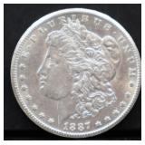1887S Morgan silver dollar