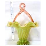 Walsh 1800s topaz rib optic basket