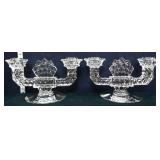 Pair Fostoria candle holders