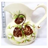Vntg Cash Family 6in pottery pitcher