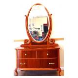 Vintage princess dresser with oval mirror see pics