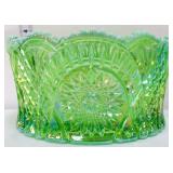 Mosser green iridescent diamond classic bowl