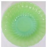 Vntg Fire King jadeite swirl bowl