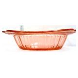 Pink depression Adam serving bowl