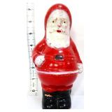 Vntg composite 7.5in Santa candy container bank