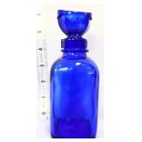 Vntg cobalt Wyeth eye wash cup & bottle