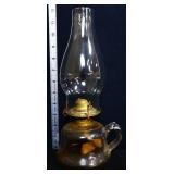Vintage clear glass oil finger lamp
