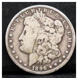 1896O Morgan silver dollar