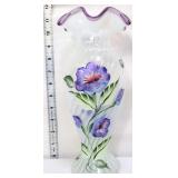 Fenton artist signed 95th Anniversary 11in vase