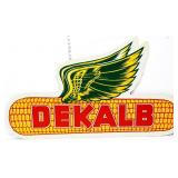 Vntg large 49x27.5 masonite DeKalb corn sign