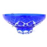 Vntg blue bohemian bowl