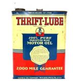 Vntg 2gal Thrift Lube Motor Oil can