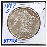 1897S Morgan silver dollar