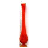 MCM 23in amberina swung vase