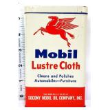 Vntg Mobil Lustre Cloth tin w/ contents