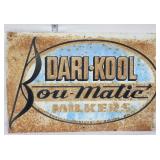 Vntg metal 17.75x12 Dari-Kool Milkers sign