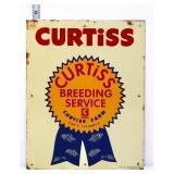 Vtg metal 11x14 Curtiss Breeding Service sign