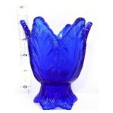 Fenton cobalt tulip votive holder