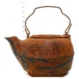 Vintage cast iron kettle