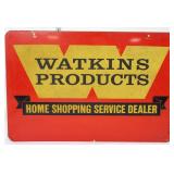 Vntg metal dbl side 24x16 Watkins Products sign