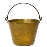 Vintage brass apple butter bucket
