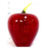 Vntg Viking red glass apple