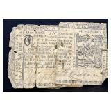 1700s Maryland 1/6 dollar colonial note