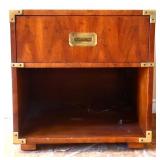 Vintage 1 drawer campaign nightstand see photos