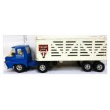 Vntg pressed steel Structo Livestock van