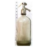 Vintage glass seltzer bottle