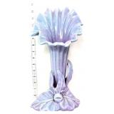 Vntg Royal Haeger 14in blue/pink vase