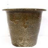 Vntg 8in stoneware milk crock