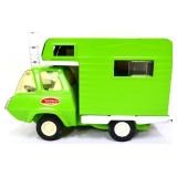 Vntg Tonka pressed steel green RV camper truck