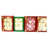 Lot of 4 Christmas ornaments in boxes