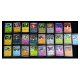 Lot of 25 Pokemon cards w/ 1 grain silver pieces