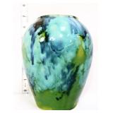 Brush McCoy 7in blended green onyx vase