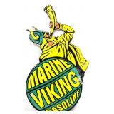 Porcelain 5.5x8 Viking Marine Gas sign