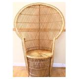 MCM woven peacock chair see photos