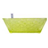 Vntg vaseline daisy & button bowl, glows