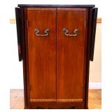 Vintage drop side bar cabinet
