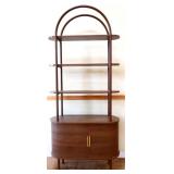 Decorator oval top open book shelf