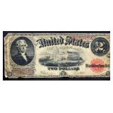 1917 $2 paper note