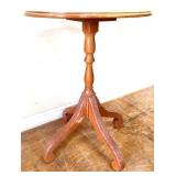 Vintage oak oval stand table