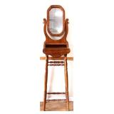 Vintage oak shaving stand see photos