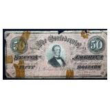 1864 CSA $50 note