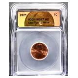 Graded MS67 2025 Last Year Issue Lincoln penny