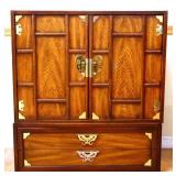 Thomasville Asian style oversize nightstand